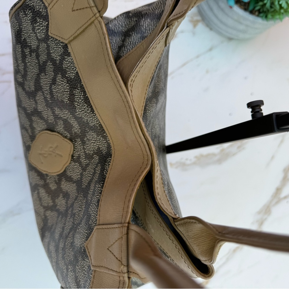 Vintage YSL Tan and Black Giraffe Print Tote Bag - Picture 9 of 9